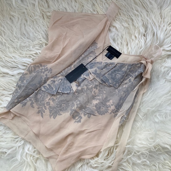 DEREK LAM Silk Printed Top